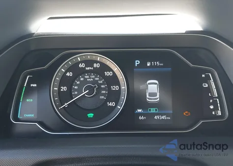 2020 Hyundai Ioniq Hybrid Blue from USA, damaged, VIN KMHC65LCXLU242673